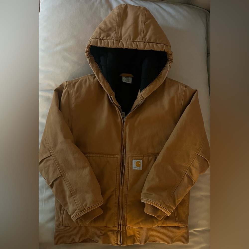 Carhartt Boys Flannel Quilt Lined Active Jacket M (10-12)